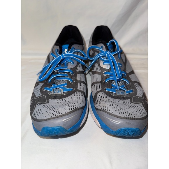 Under Armour Charged Bandit 1258783-035 Mens Sneaker 11.5 Gray Blue Running Shoe - Picture 2 of 7